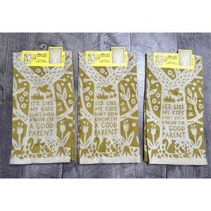 Blue Q Kitchen Towel Dish Bar My‎ Kids Don't Even Know WW628 Adult Lot of 3 NEW